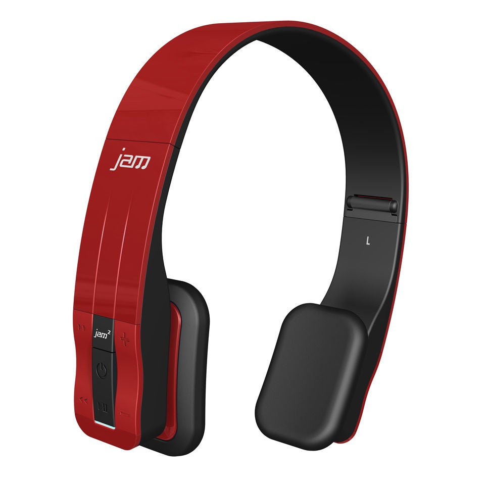 HMDX Jam Fusion Wireless Stereo Bluetooth Headphones Red IWOOT UK
