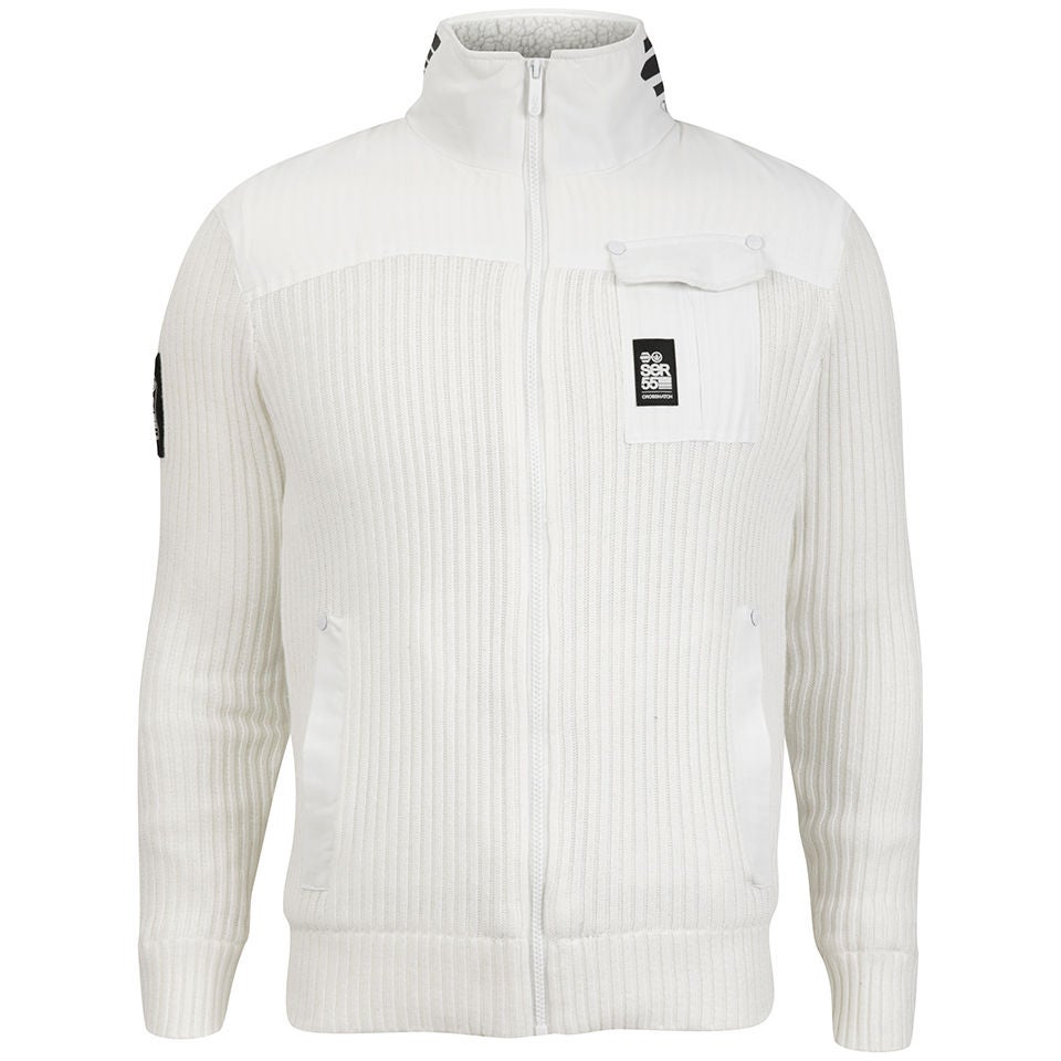 Crosshatch knitted jacket deals
