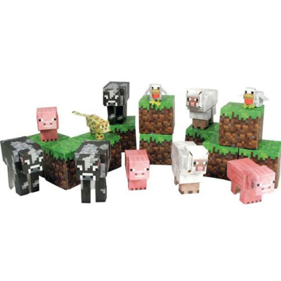 Minecraft shop papercraft sets