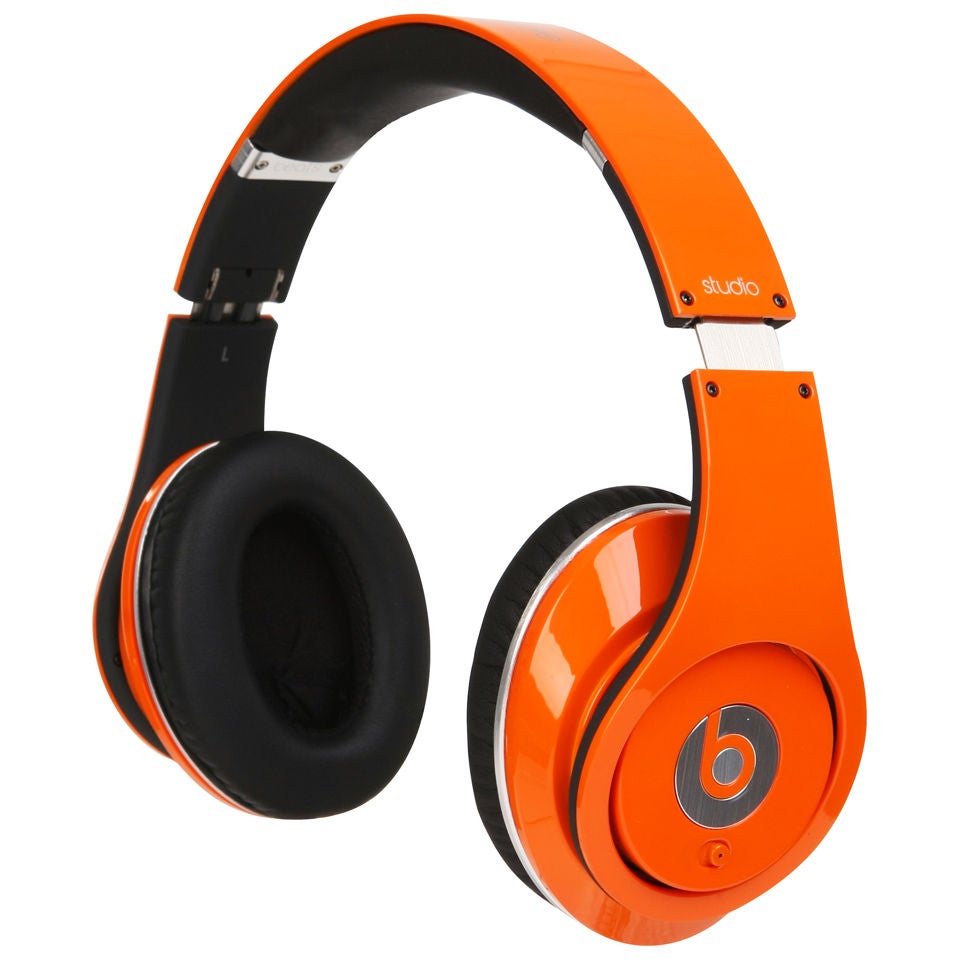 Beats by Dr. Studio Noise Cancelling Headphones Microphone - Orange | ProBikeKit.com