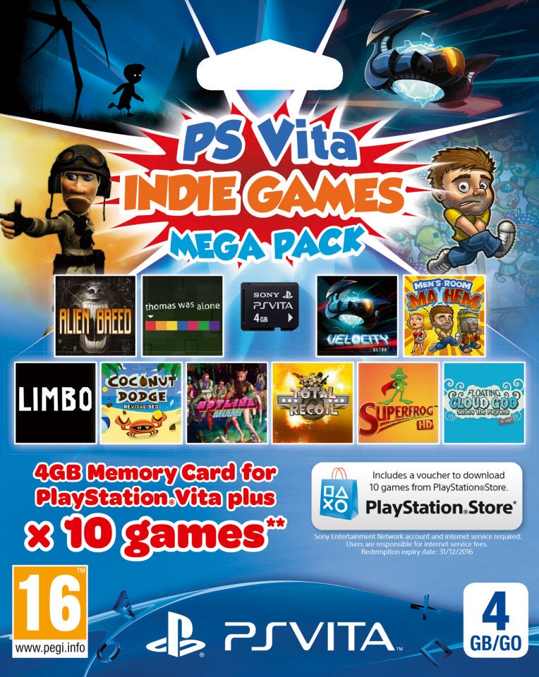 PS Vita Indie Games Mega Pack - Includes 4GB Memory Card PS Vita | Zavvi  España