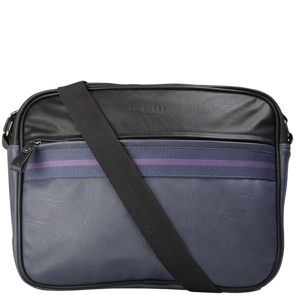 Ted Baker Thebag Stripe Webbing Document Bag Black Buy Online Mankind