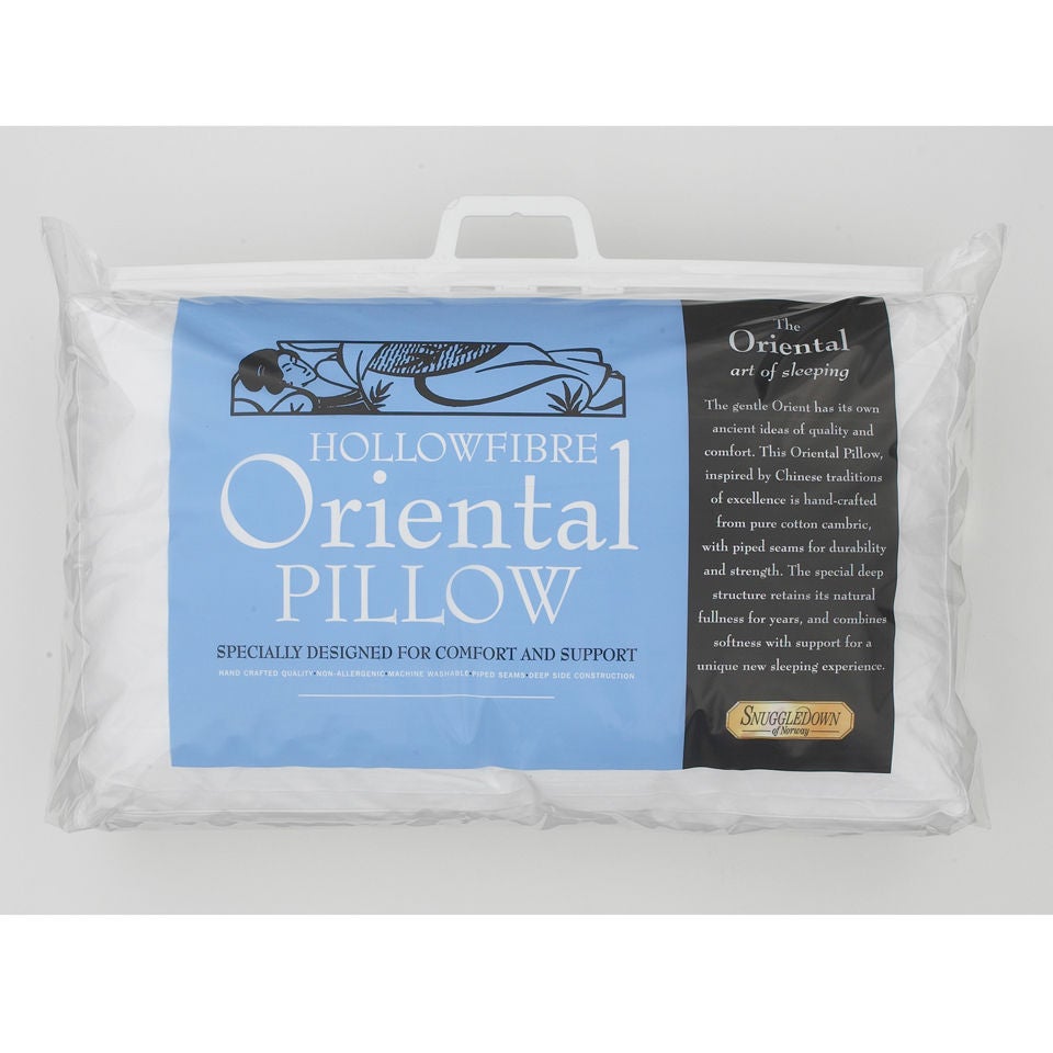 Snuggledown oriental hollowfibre pillow top
