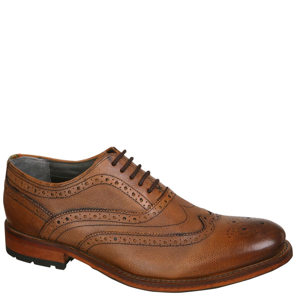 Ted Baker Men s Guri 5 Leather Wingcap Oxford Brogues Tan