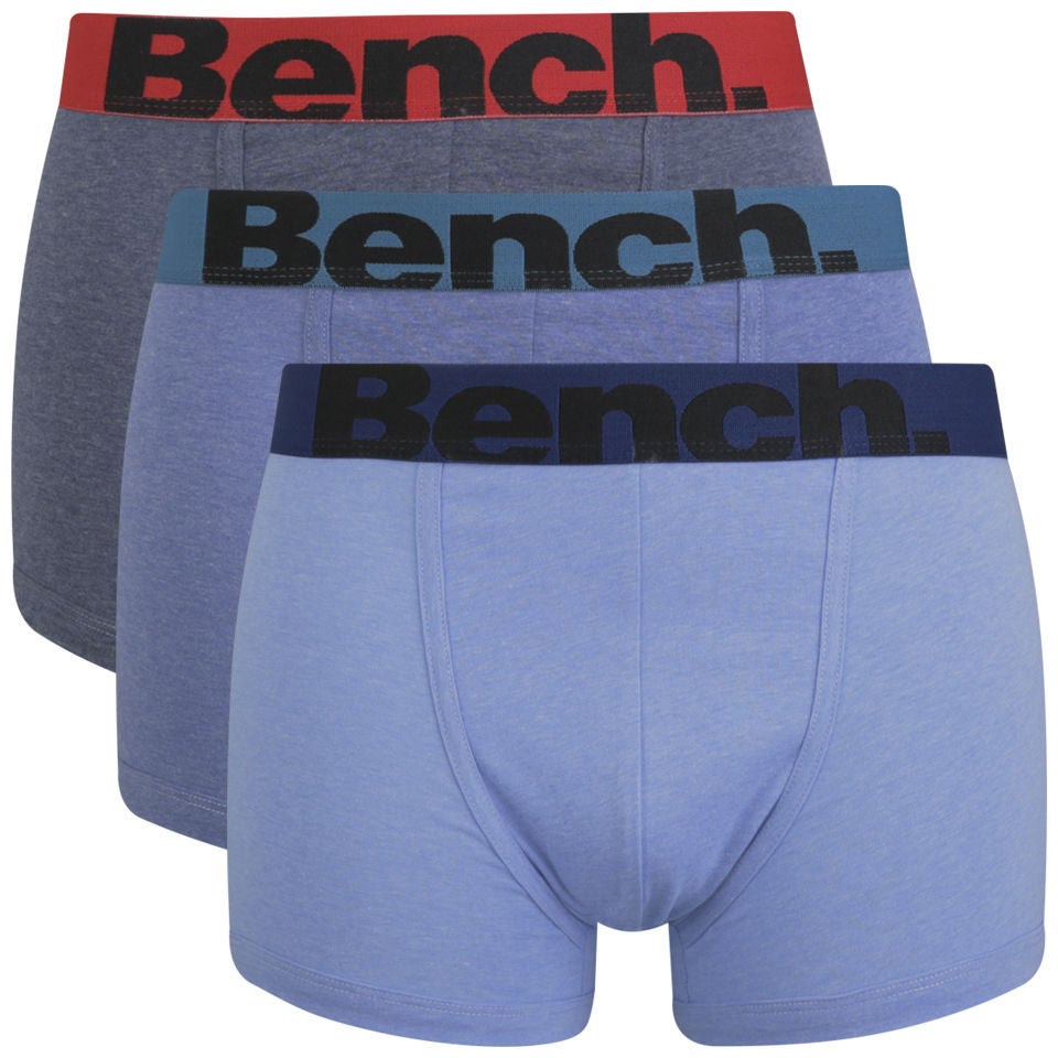 Bench Herren 3er-Pack Boxershorts - Blau/Grau Mens Underwear
