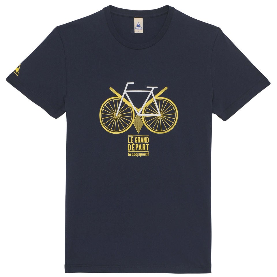 Le Coq Sportif Tour de France N13 Short Sleeved T Shirt Blue