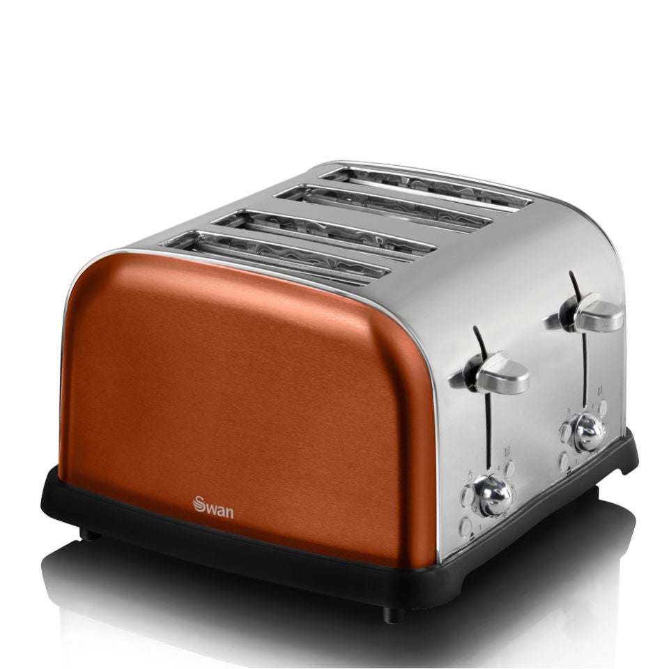 Swan shop copper toaster
