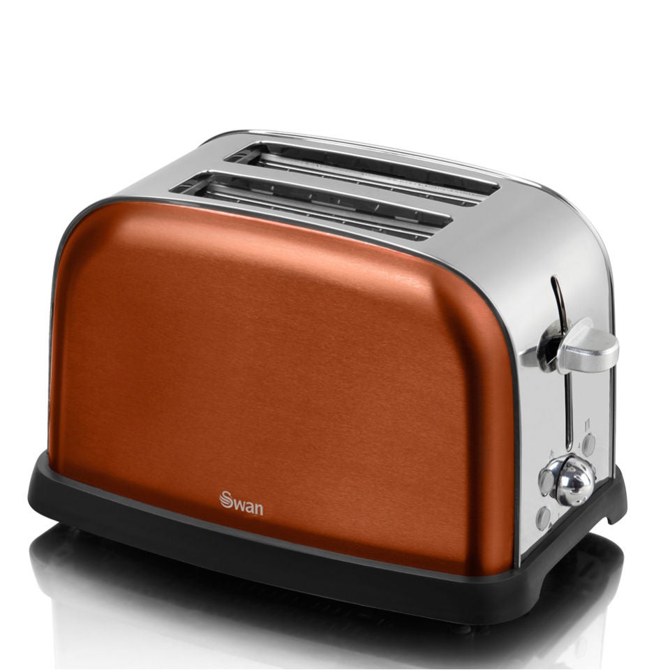 Swan copper top kettle and toaster