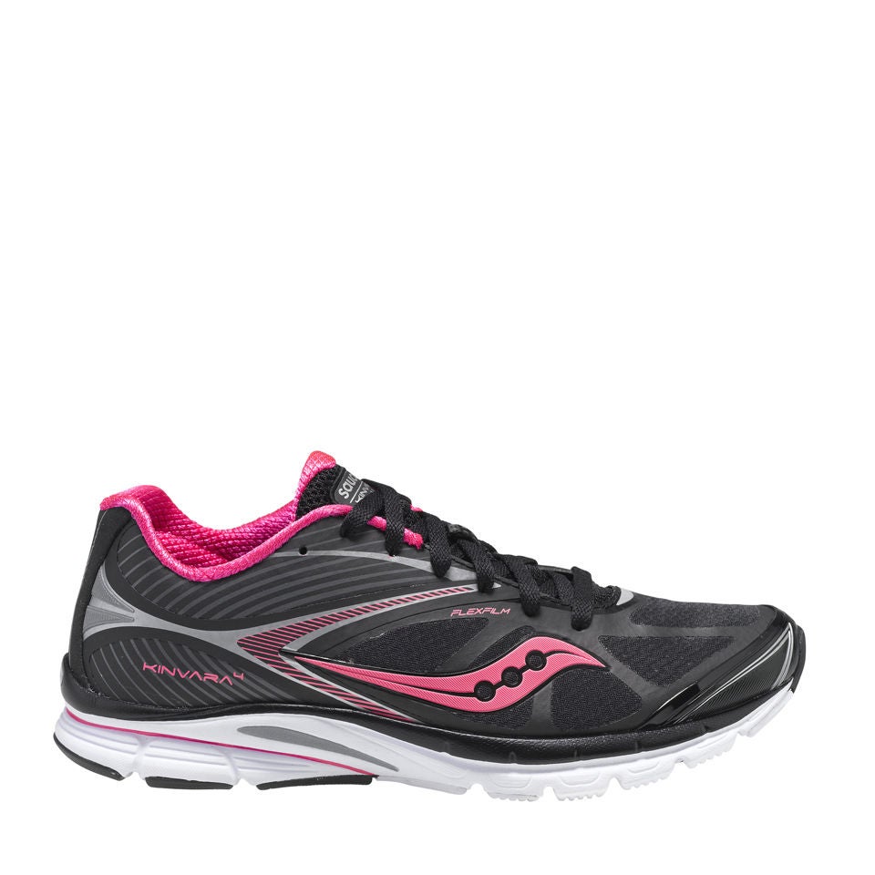 Saucony Women s Kinvara 4 Running Shoe Black Pink Sports