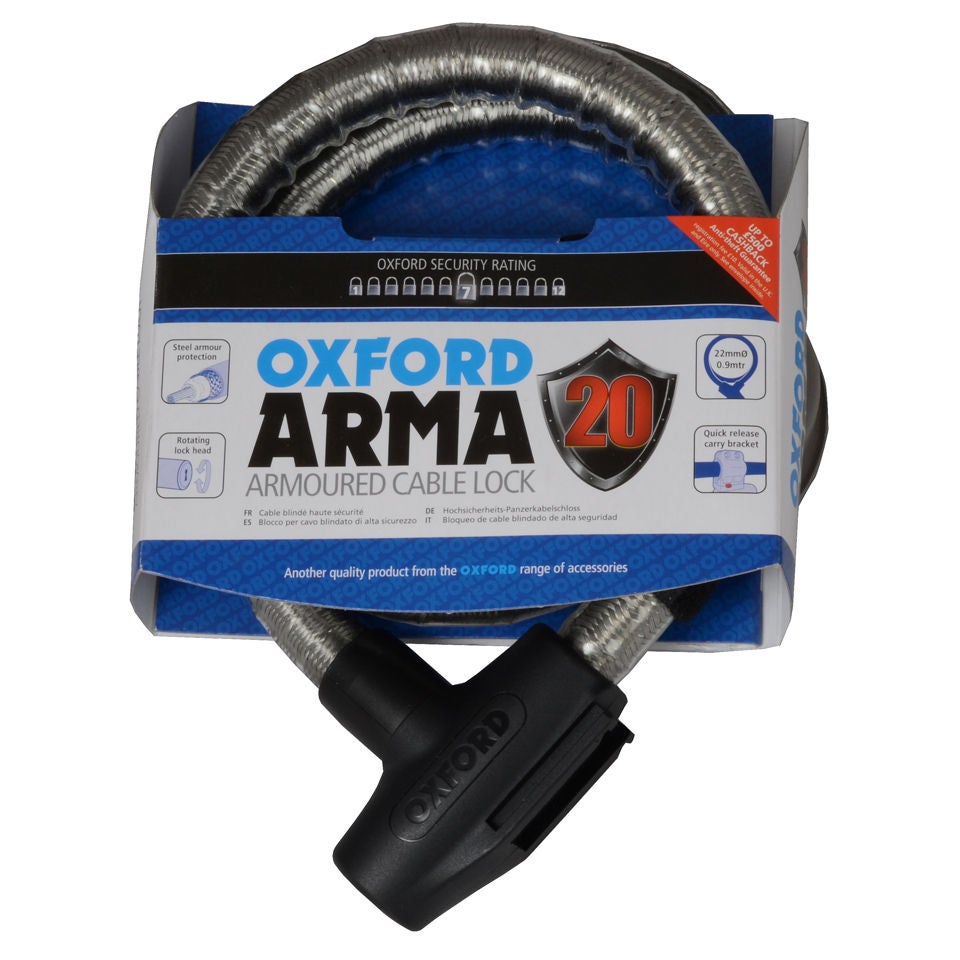 Oxford cable lock clearance