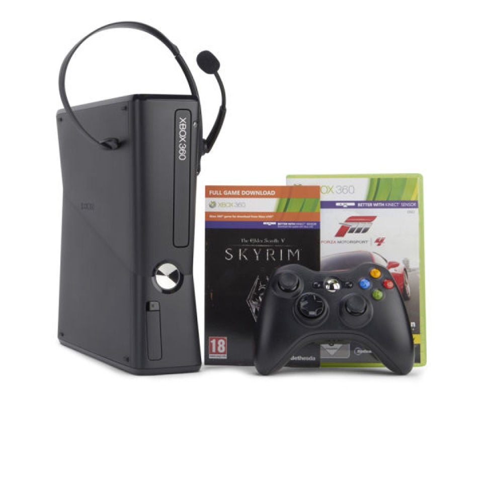 Ocupar Bañera carolino Xbox 360 250GB Holiday Bundle - Includes Forza 4, Elder Scrolls: Skyrim & 1  Month Xbox Live - Grade A REFURB Games Consoles | Zavvi España