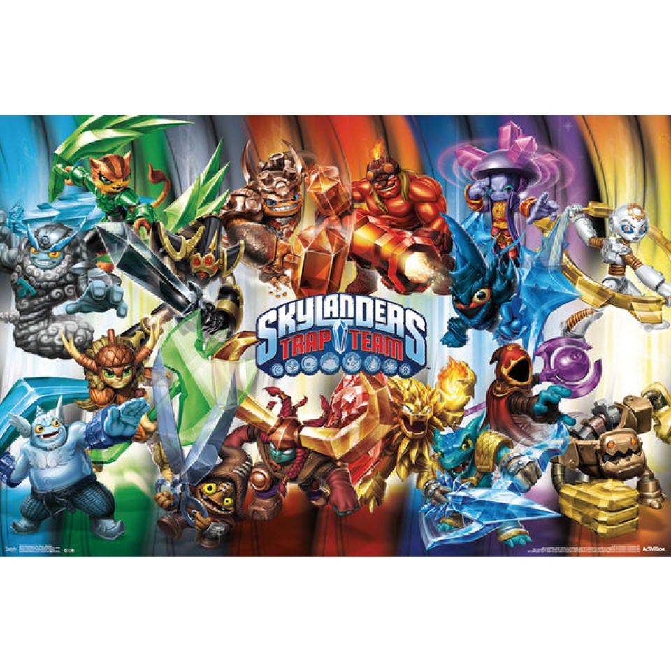 Skylanders Trap Team Characters Poster