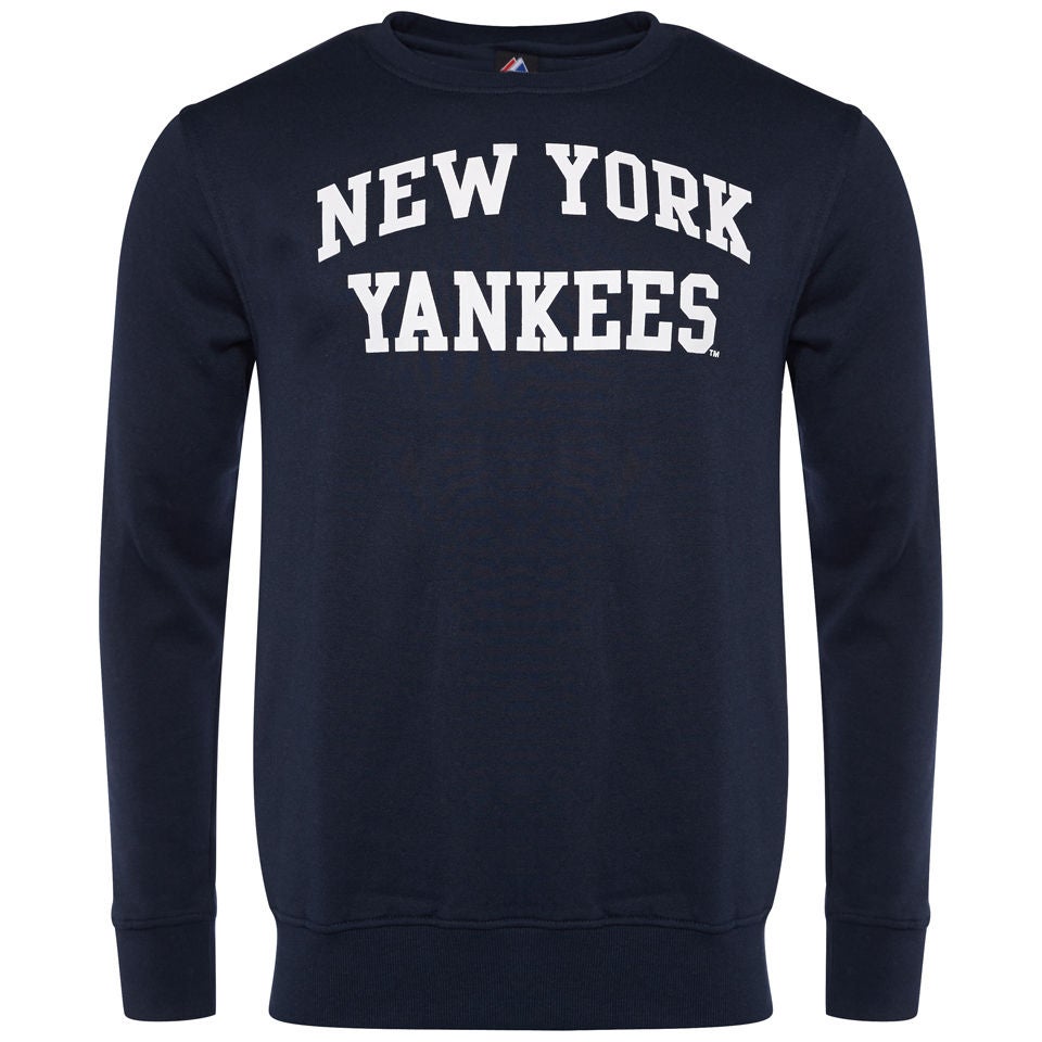 Majestic Men's Yankees Keeler Crew Neck Sweatshirt - Navy Mens Clothing -  Zavvi US