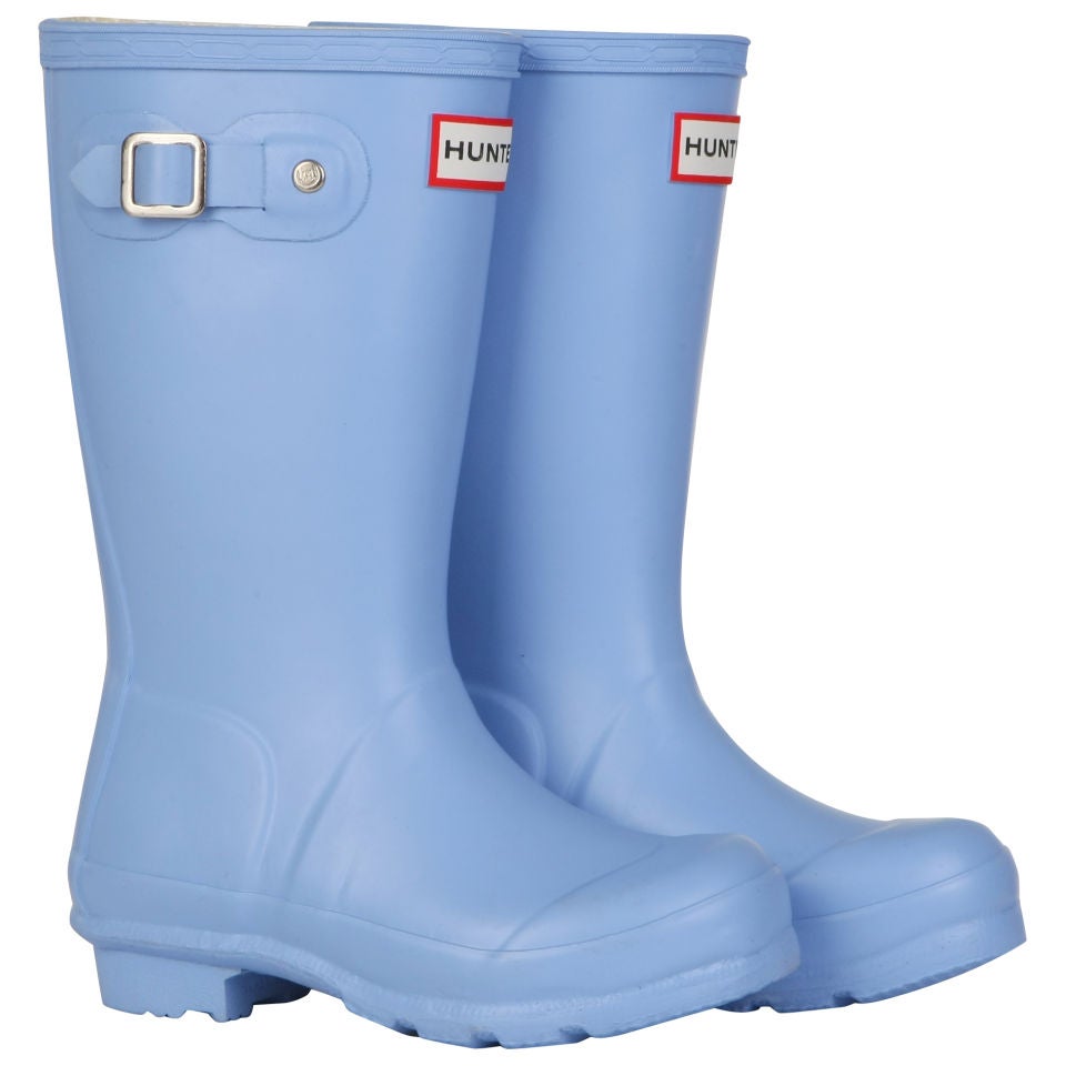 Hunter Kids' Original Wellies Powder Blue Clothing Zavvi UK