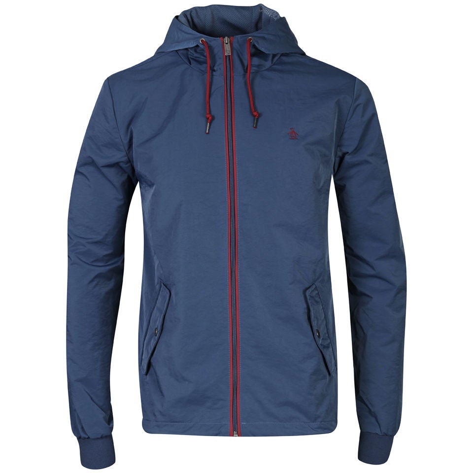 Original Penguin Men s Full Zip Hooded Ratner Jacket Dark