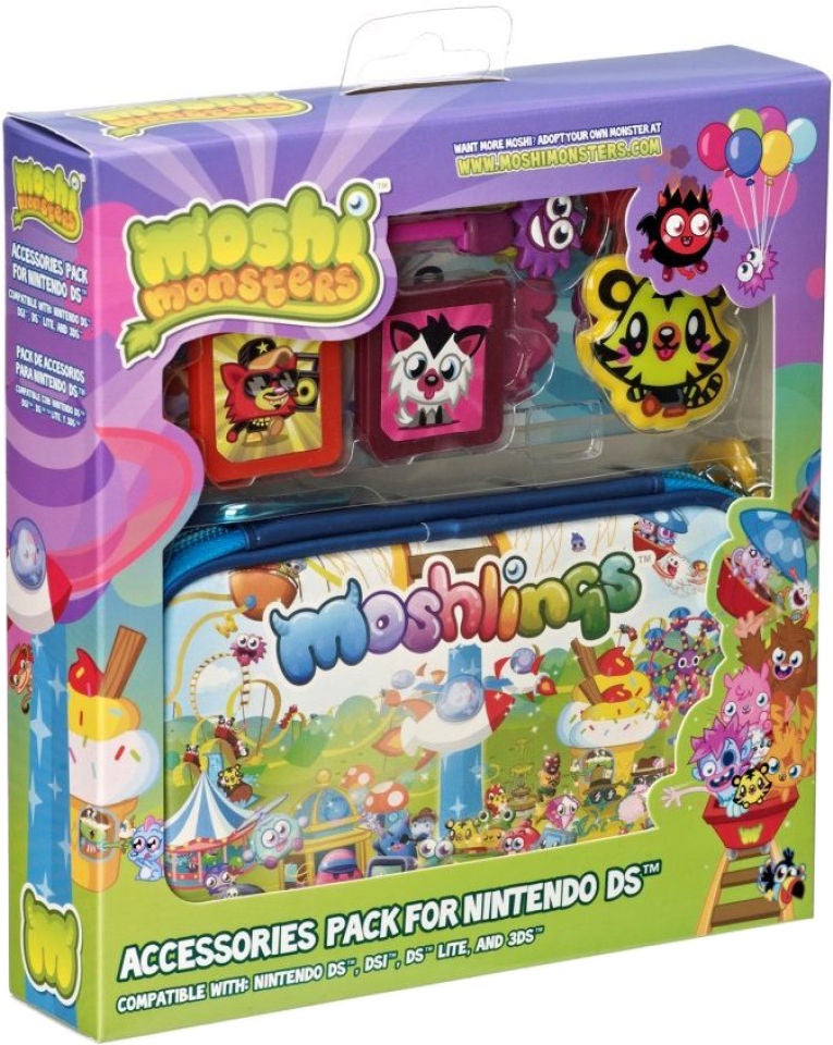 Moshi Monsters Moshlings 6 in 1 Accessory Kit Nintendo 3DS DSi