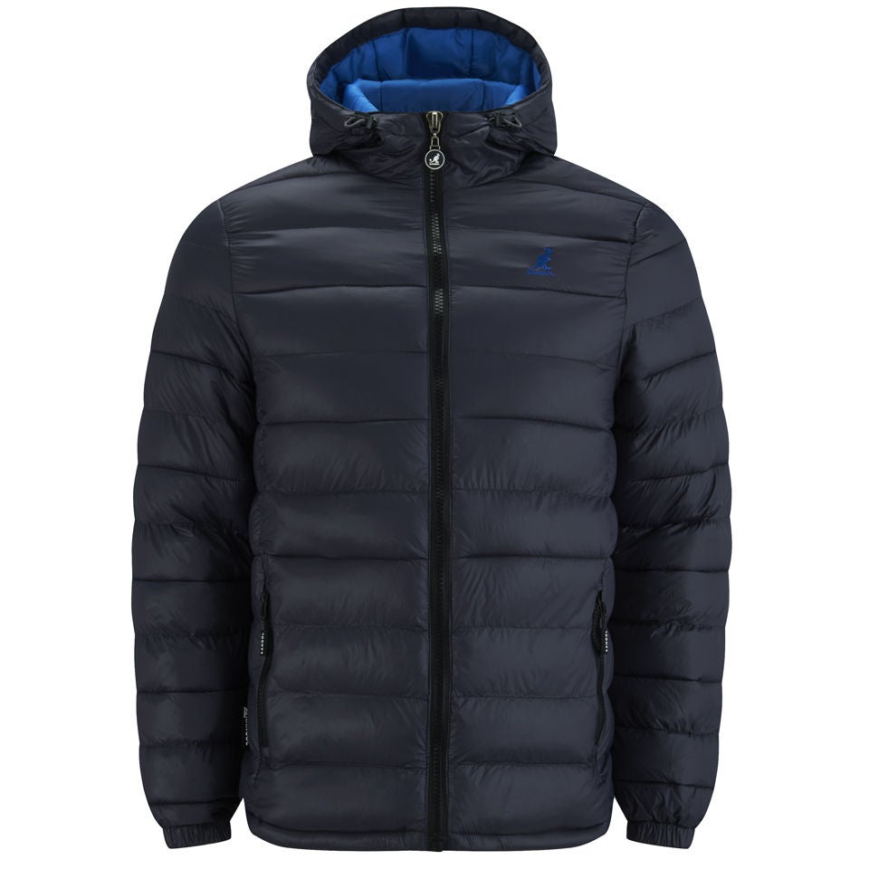 Kangol Men s Gibba Puffer Jacket Storm Grey Mens Clothing Zavvi US