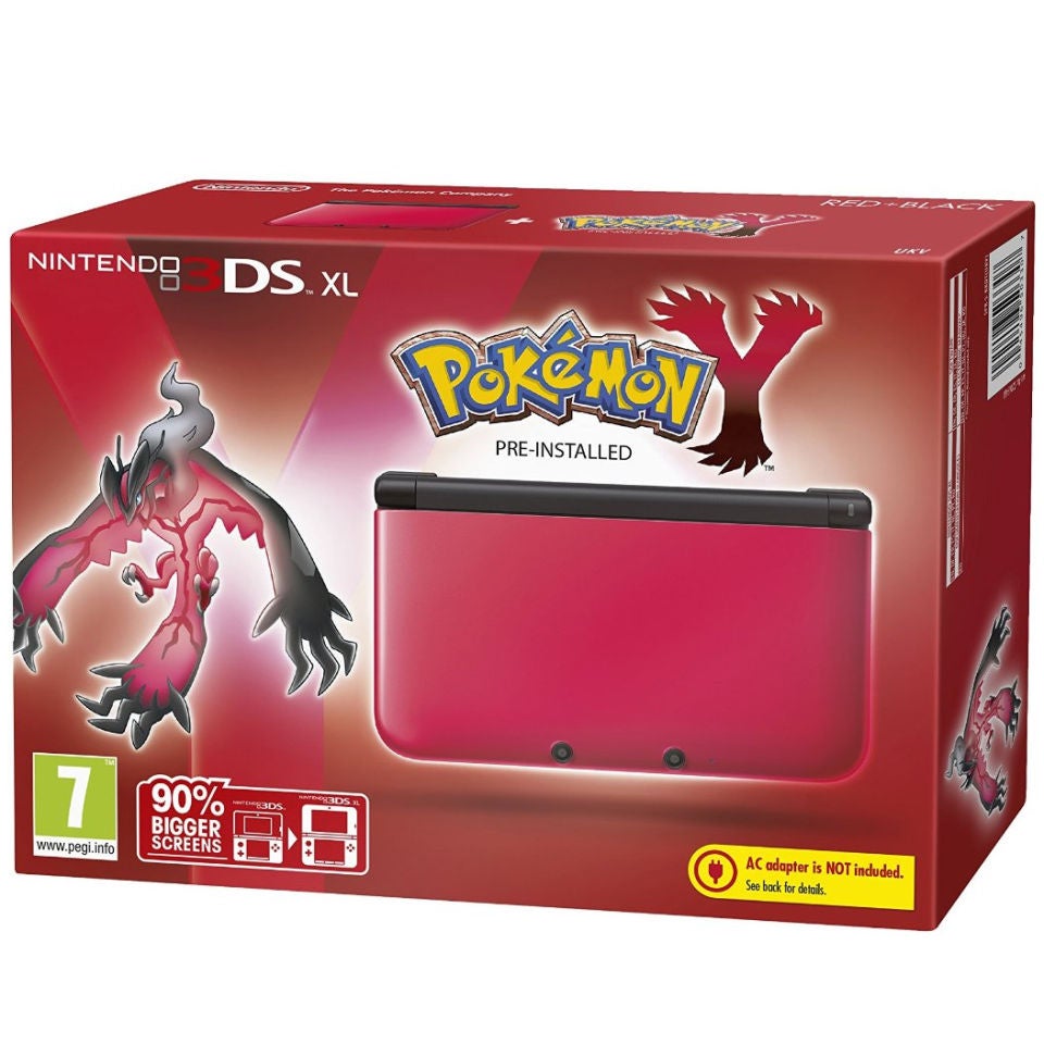 Nintendo 3Ds Xl Red And Black Console - Includes Pokémon Y Games Consoles |  Zavvi France