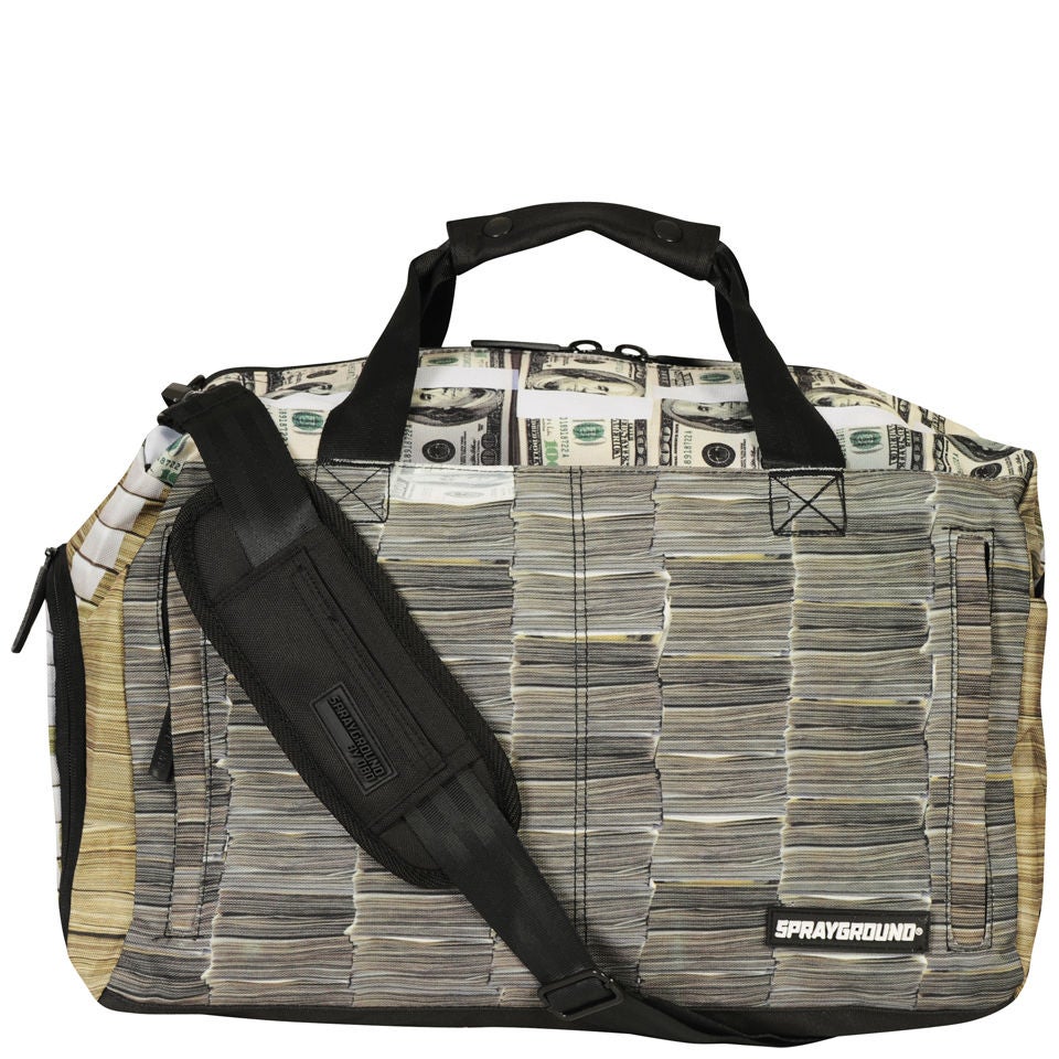 Sprayground Money Stacks Duffle- Green Mens Accessories Zavvi