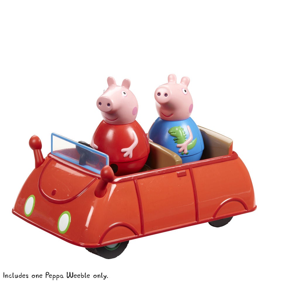 Peppa Pig Weebles Push Along Wobbly Car Toys Zavvi US