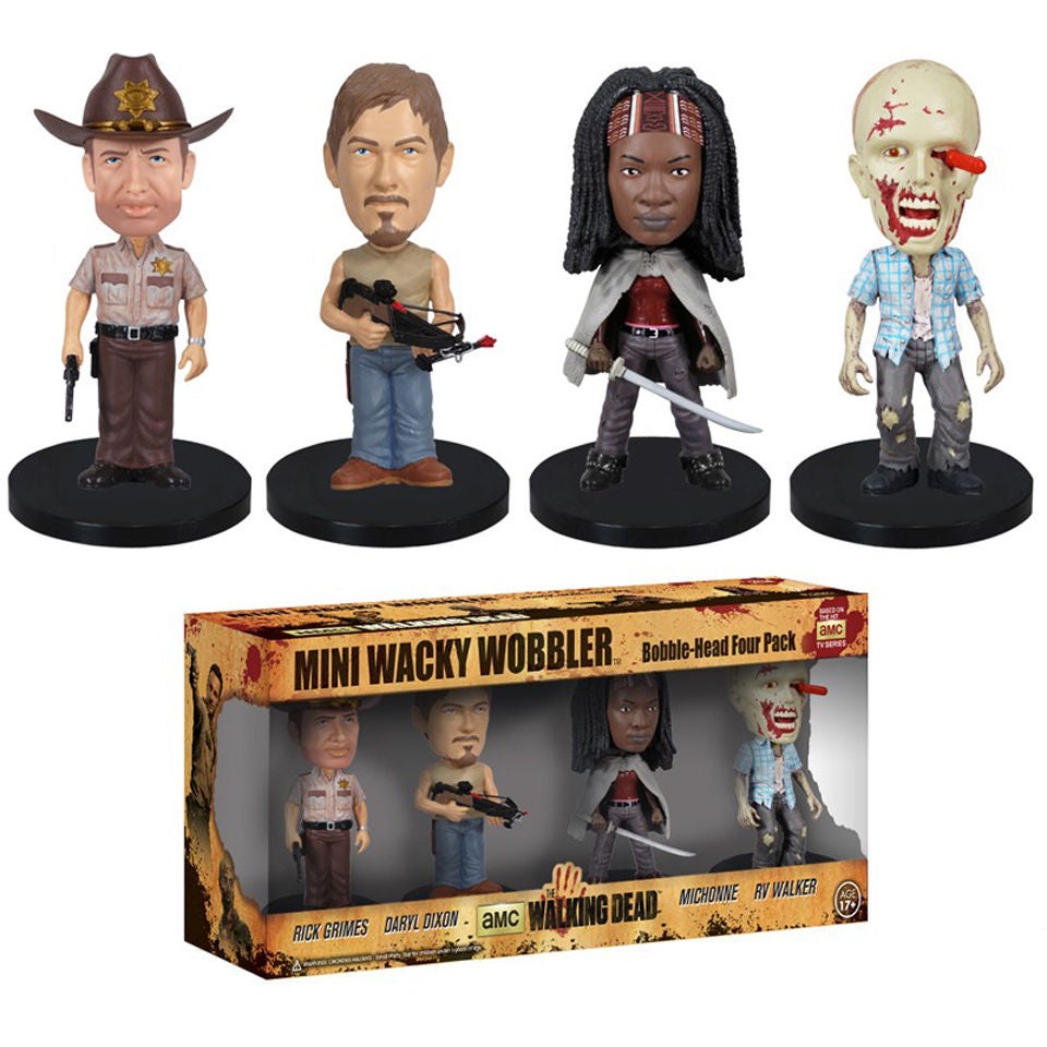 The Walking Dead Mini Bobbleheads Box Set Merchandise Zavvi US