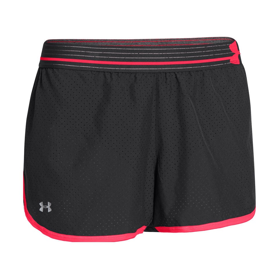 Under Armour Women s Perfect Pace Shorts Black Neo Pulse Sports Leisure Zavvi France