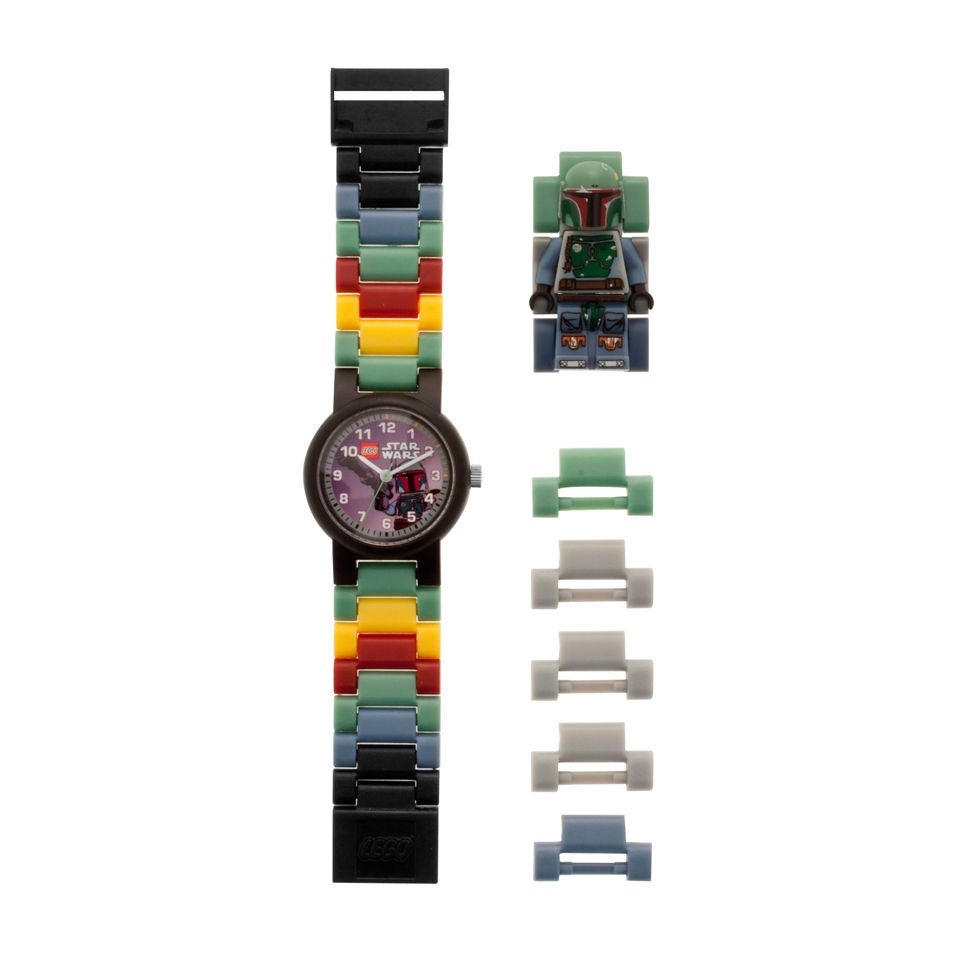 LEGO Star Wars Kids Boba Fett Watch Including Figurine Black Face Ring Toys Zavvi Ireland