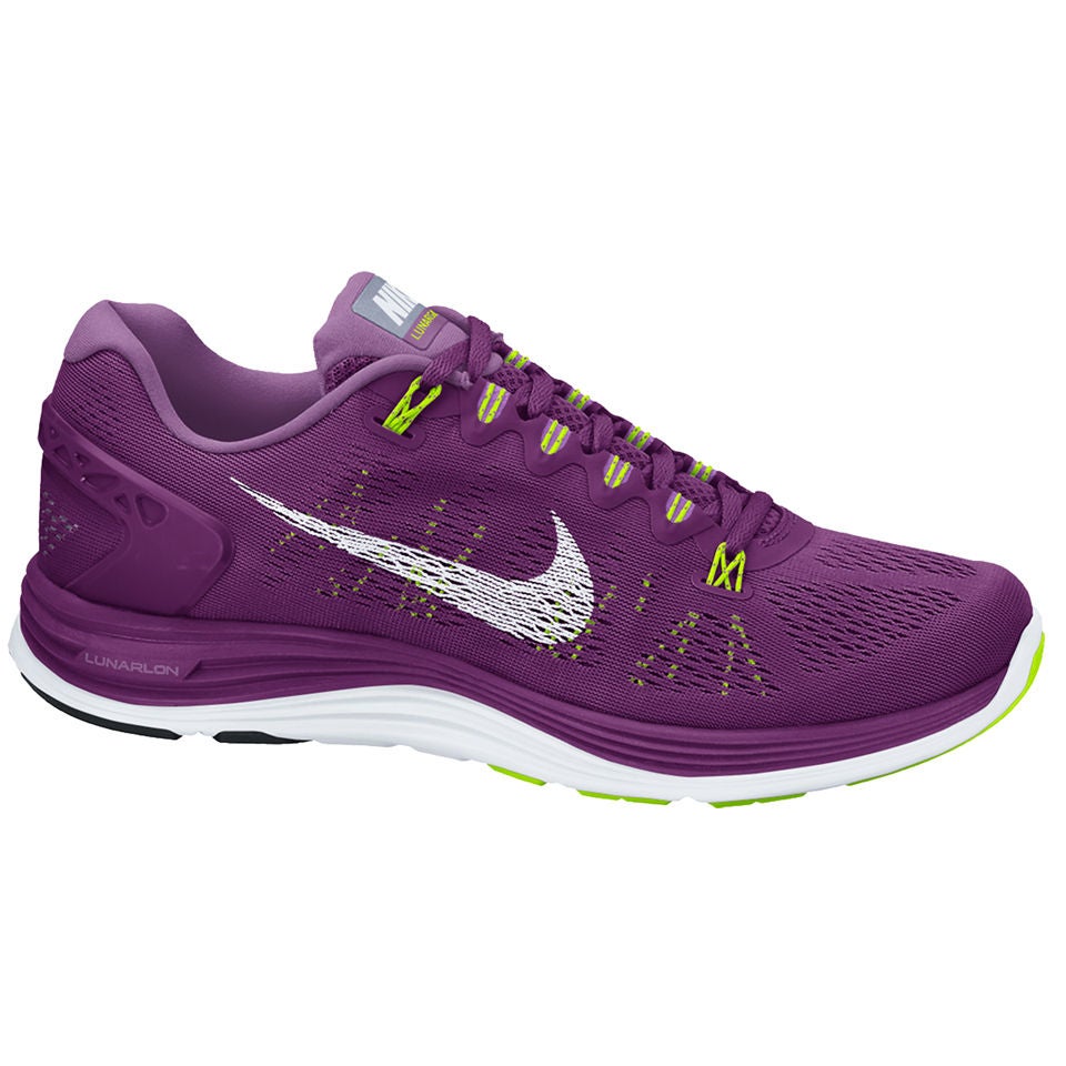 schraper Doe een poging waterstof Nike Women's Lunarglide + 5 Running Shoes - Bright Grape | Zavvi.nl