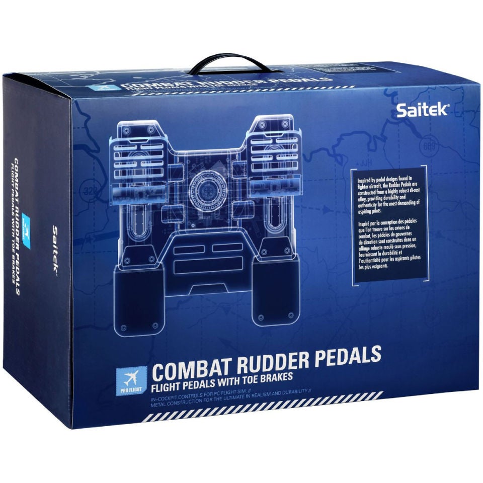 carga competencia Mamut Saitek Pro Flight Combat Rudder Pedals Games Accessories | Zavvi España