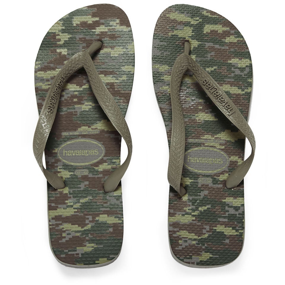Havaianas Men s Camouflage Top Flip Flops Green TheHut