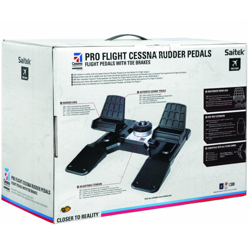 Piquete Tener un picnic anfitriona Saitek Pro Flight Cessna Rudder Pedal Games Accessories | Zavvi España