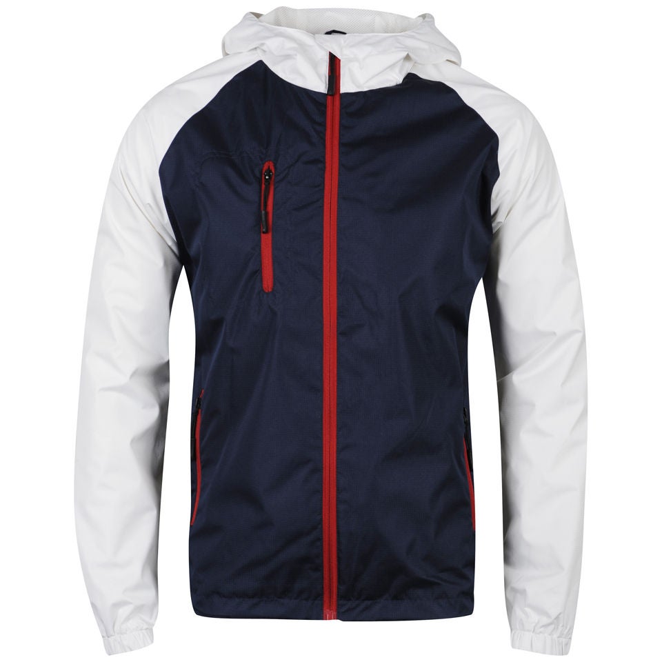 55 Soul Men s Shooter Jacket Navy White Red S