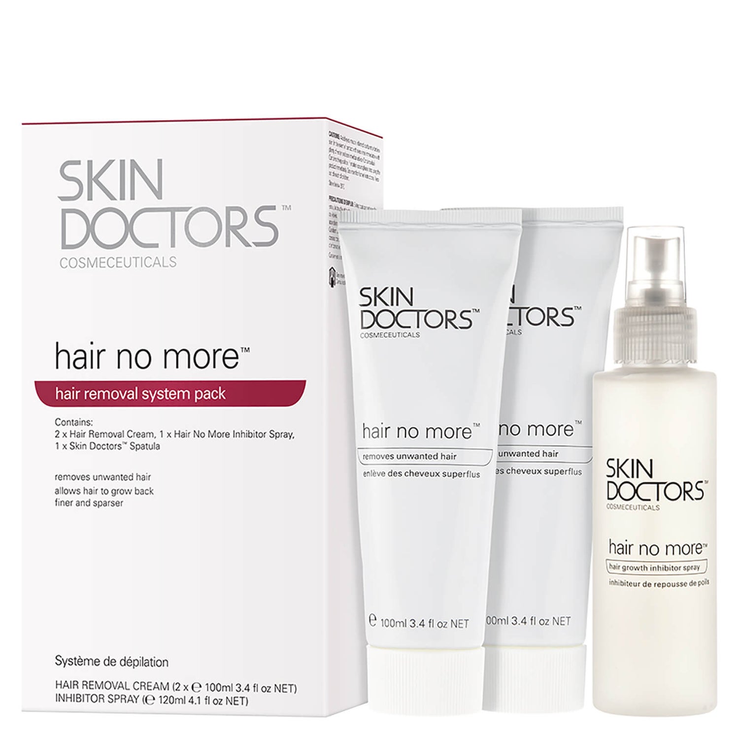 Skin Doctors Hair No More Hair Removal System Pack | Lookfantastic UAE