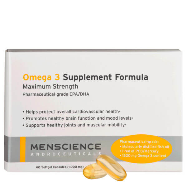 Menscience Omega 3 Supplements - 60 kapsler