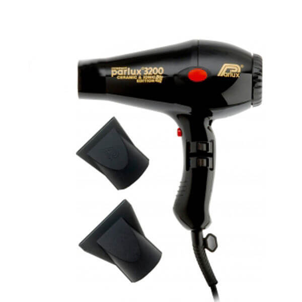 PARLUX 3200 COMPACT CERAMIC IONIC HAIR DRYER - BLACK