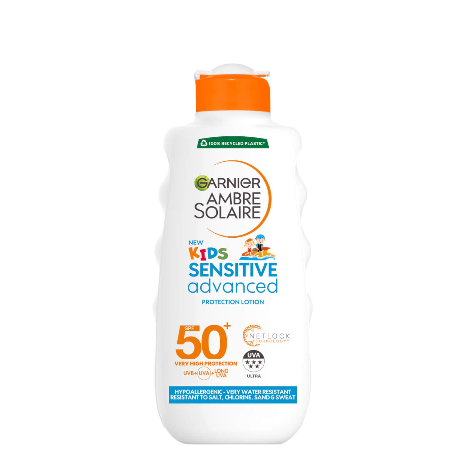 Garnier Ambre Solaire Kids Milk SPF50+ (200ml) - LOOKFANTASTIC