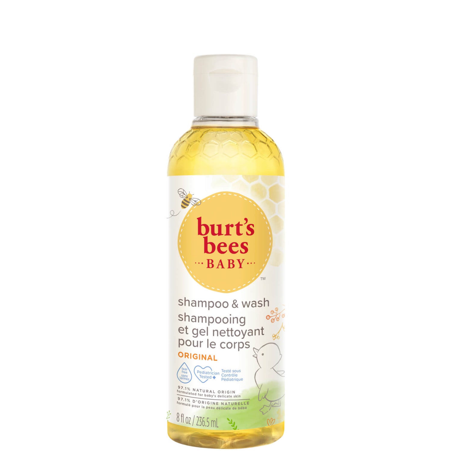 Burt's Bees Baby Bee Shampoo & Body Wash (236ml) LOOKFANTASTIC