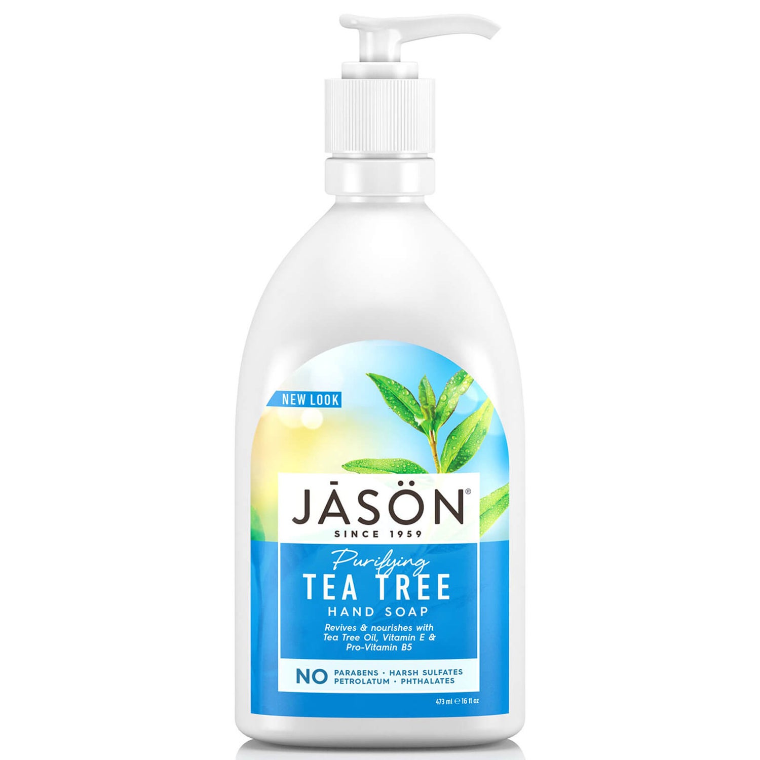 Жидкое мыло для рук с маслом чайного дерева JASON Purifying Tea Tree Hand Soap 473 мл