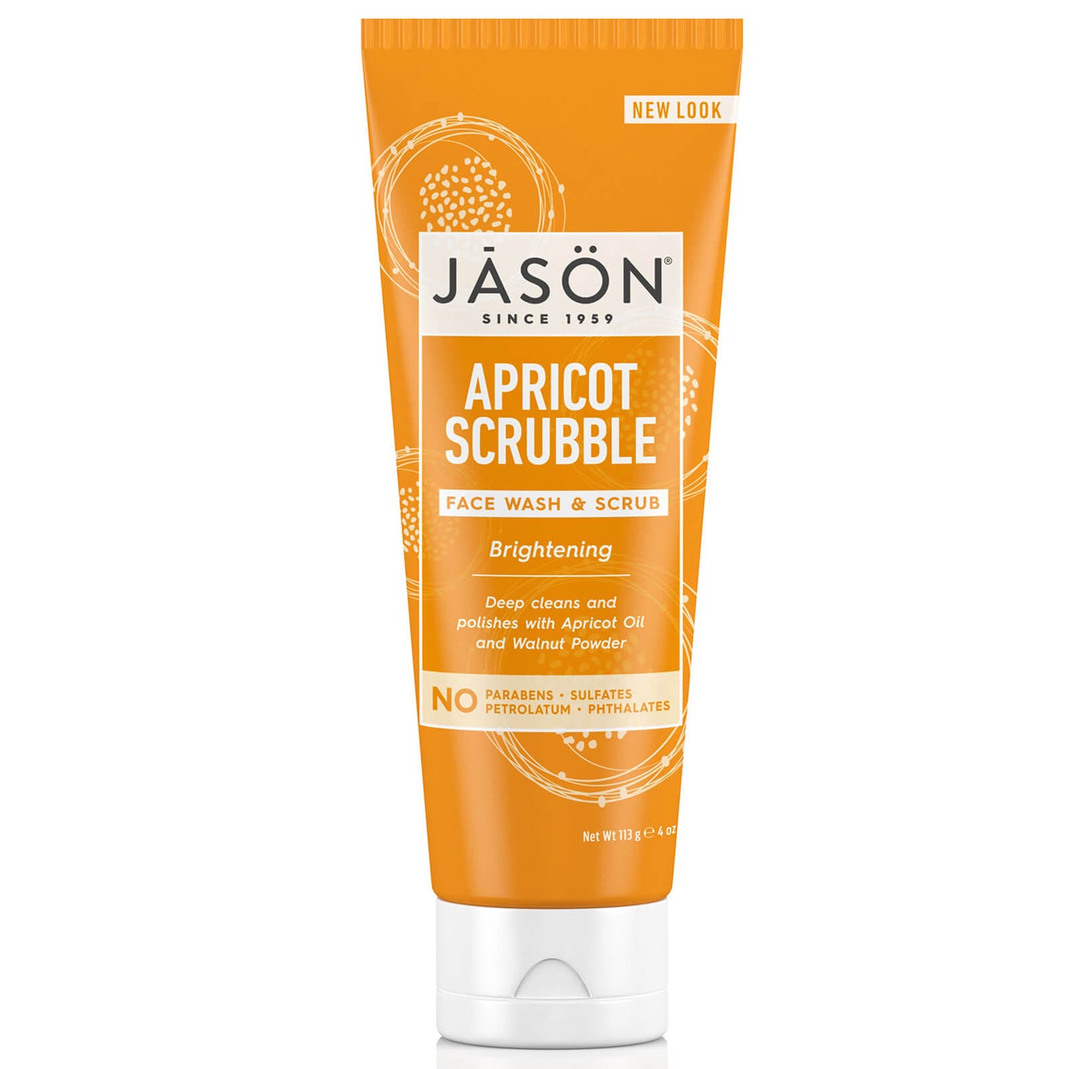 JASON Apricot Scrubble Facial Wash & Scrub (128ml)
