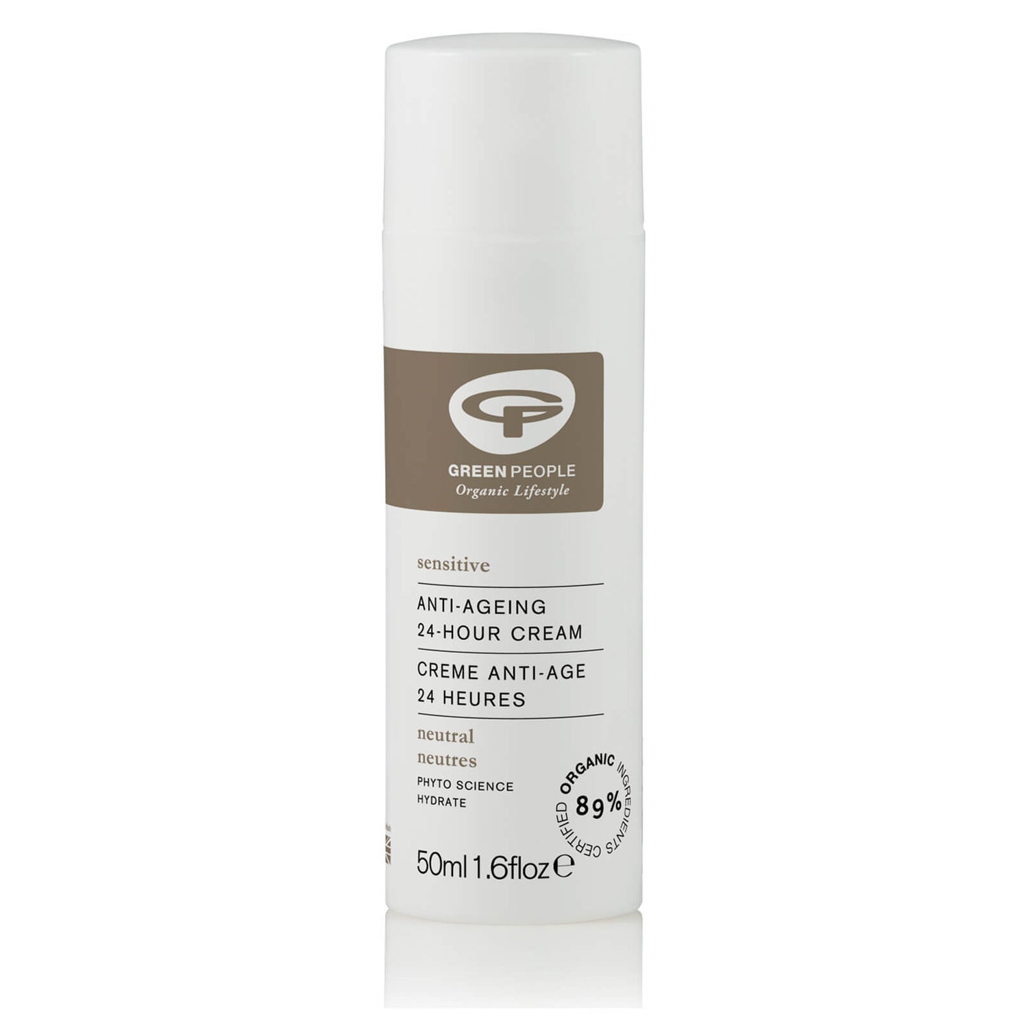 Green People Organic Base Neutral Scent Free 24 Hour Cream (50ml)