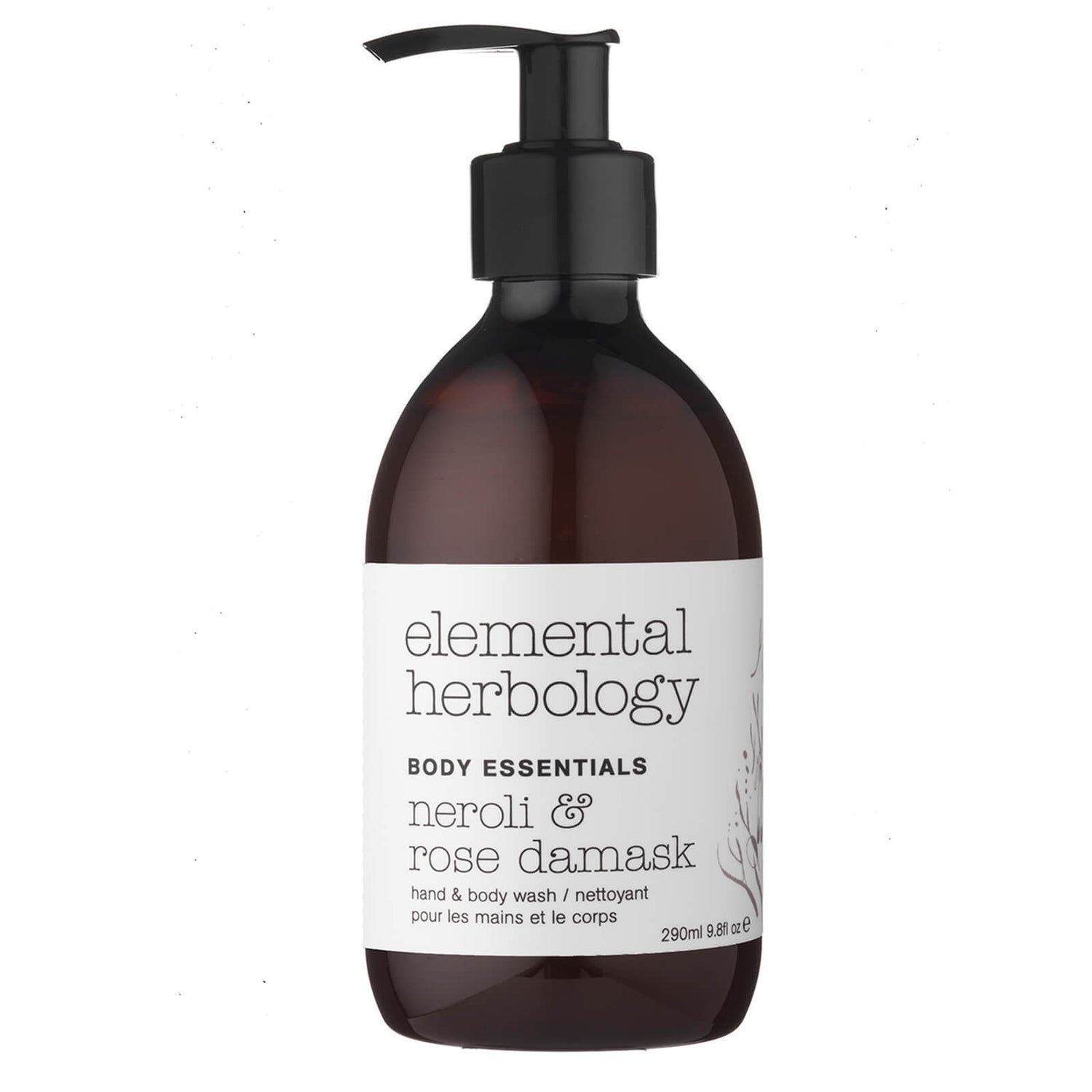 Elemental Herbology Neroli and Rose Damask Body Wash -suihkusaippua