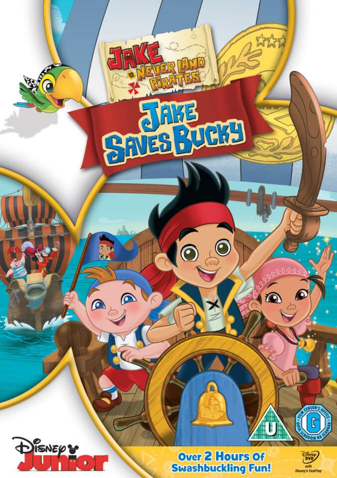 DVD Jake Never Land Pirates Jake Saves Bucky Disney série de TV infantil  júnior 8717418380076
