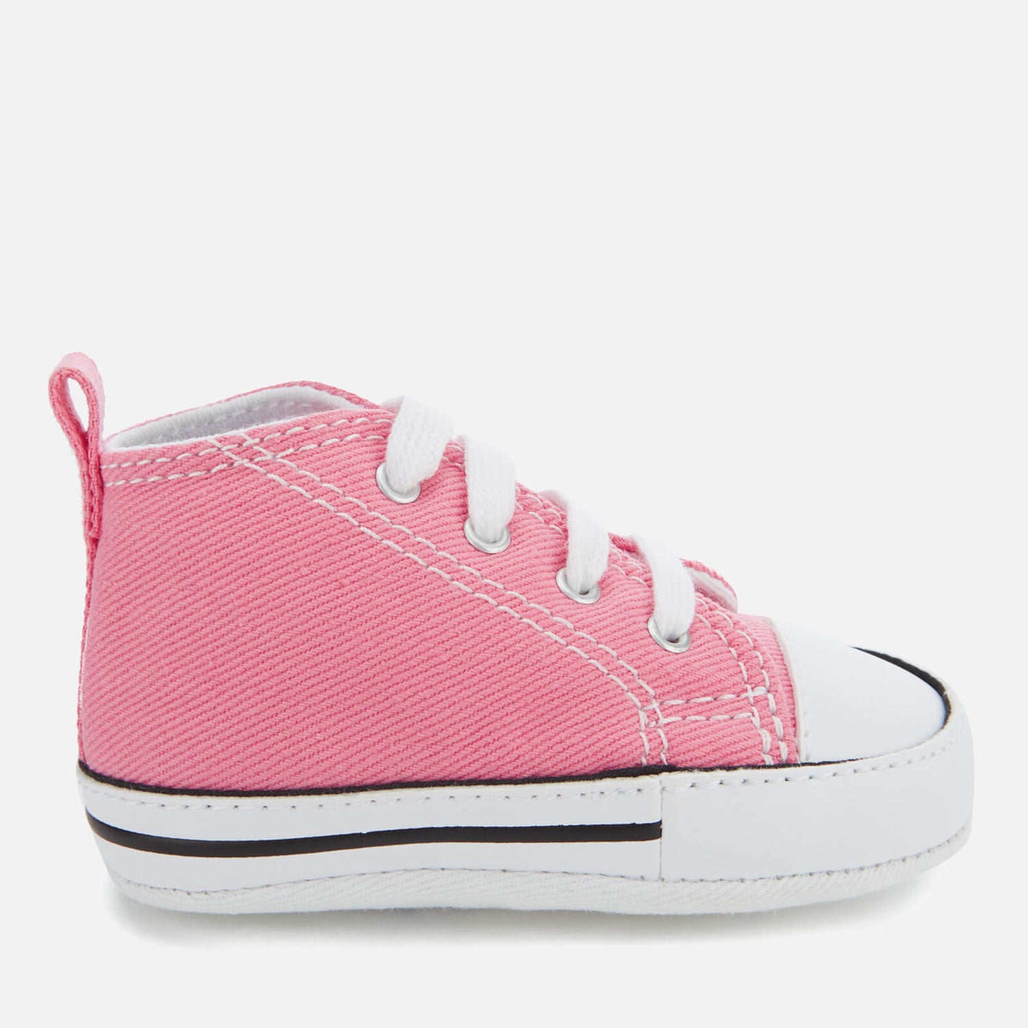 Converse Babies Chuck Taylor First Star Hi-Top Trainers - Pink | FREE ...