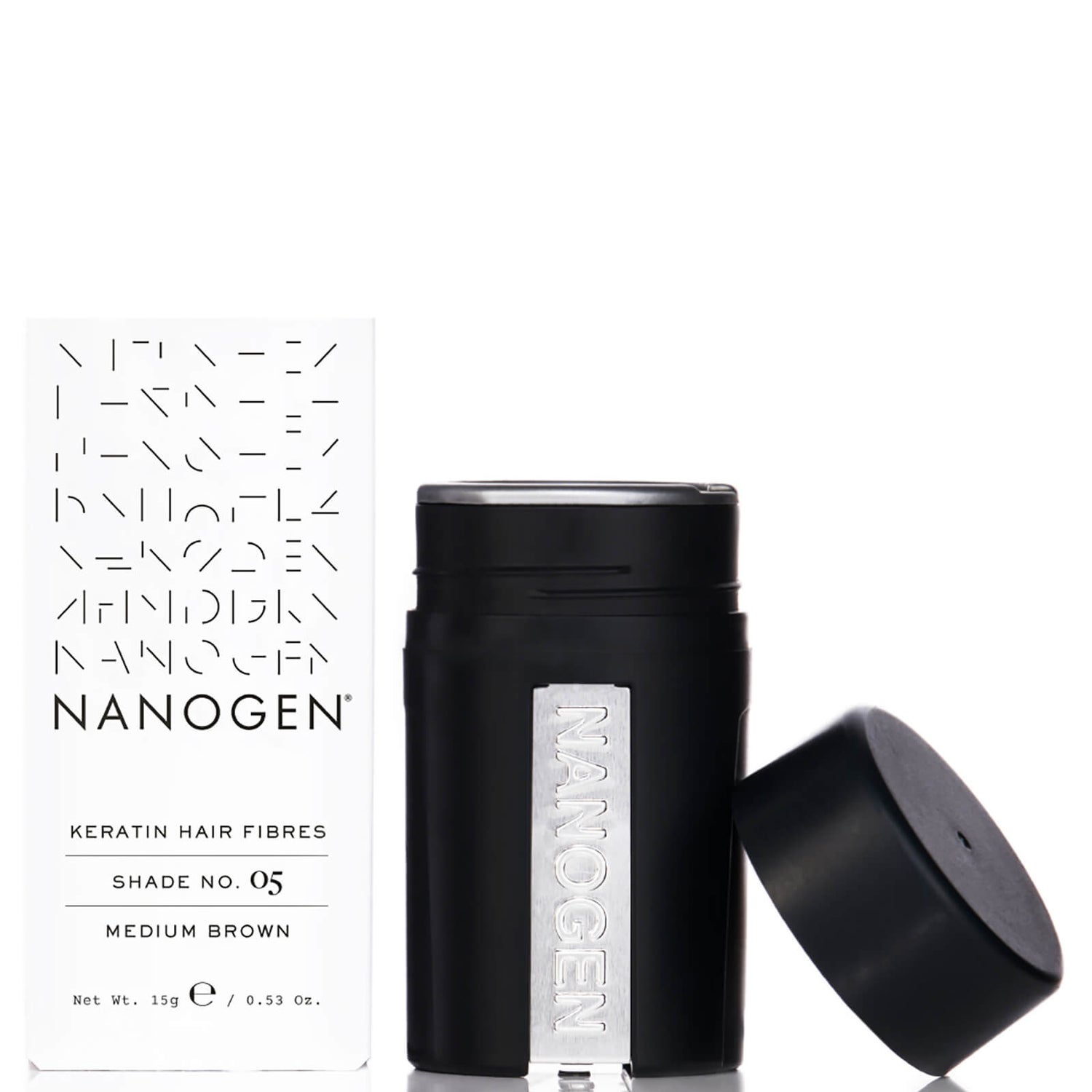 Nanogen Fibres (Haarfasern) - mittelbraun  (15g)