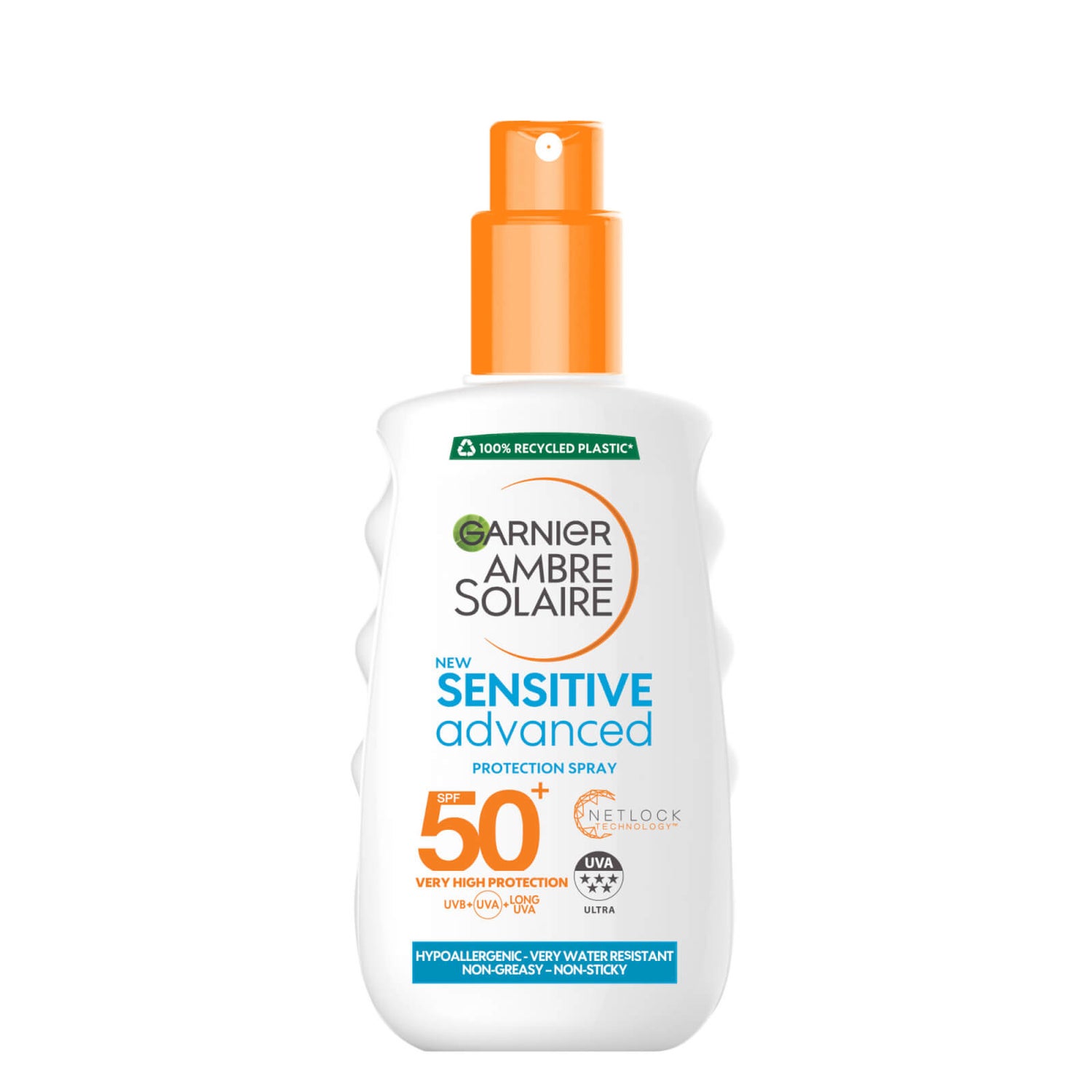 Garnier Ambre Solaire Sensitive Sun Cream Spray SPF 50+ 200ml ...