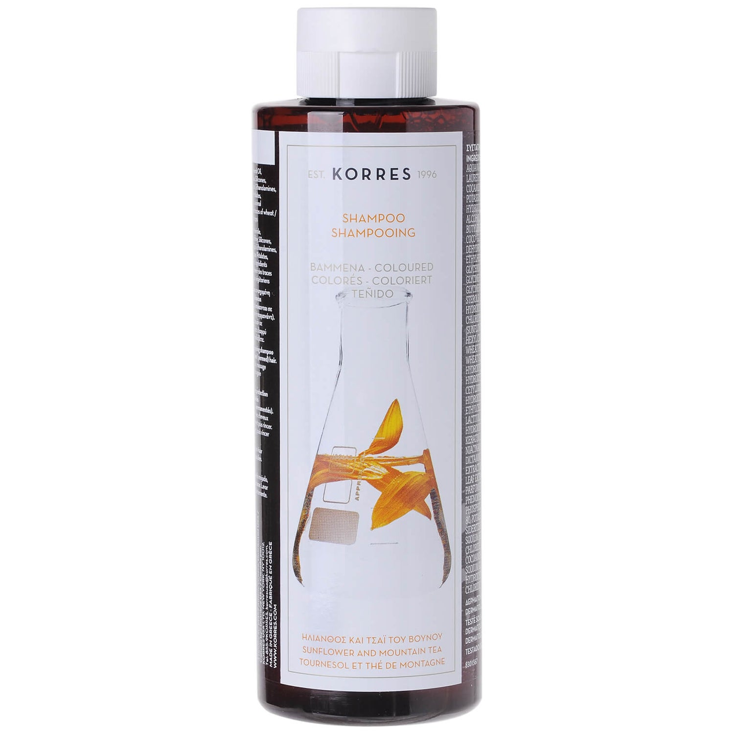 KORRES Natural Sunflower and Mountain Tea Shampoo for Coloured Hair 250ml
