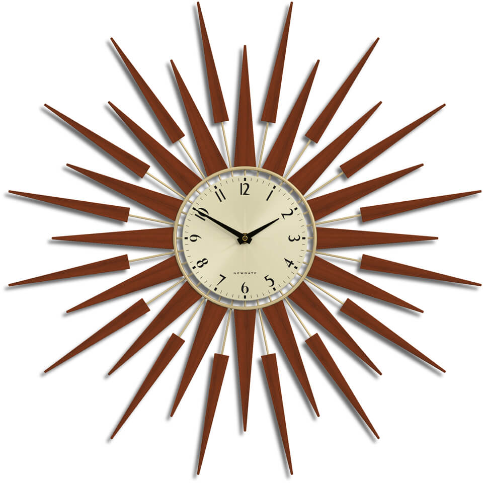 Newgate Pluto Wall Clock - Brown