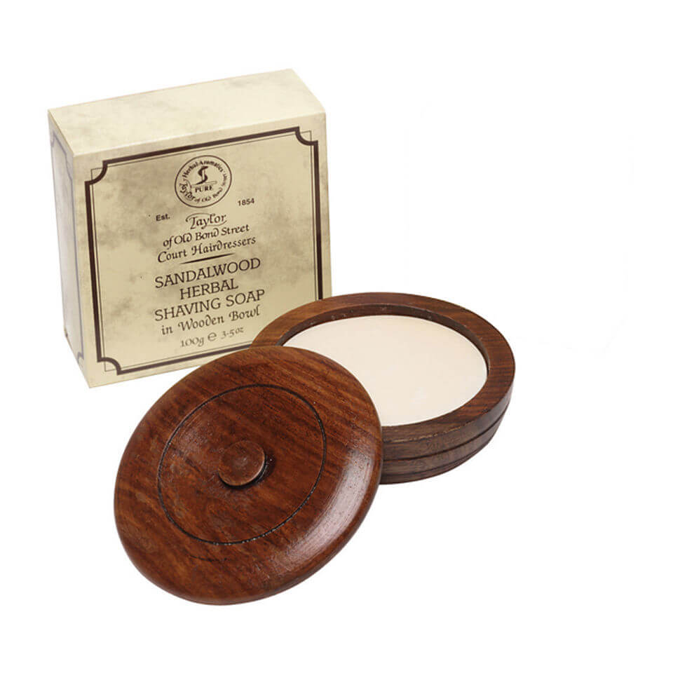 Деревянная миска и мыло для бритья Taylor of Old Bond Street Wooden Bowl Including Shaving Soap (100 г)