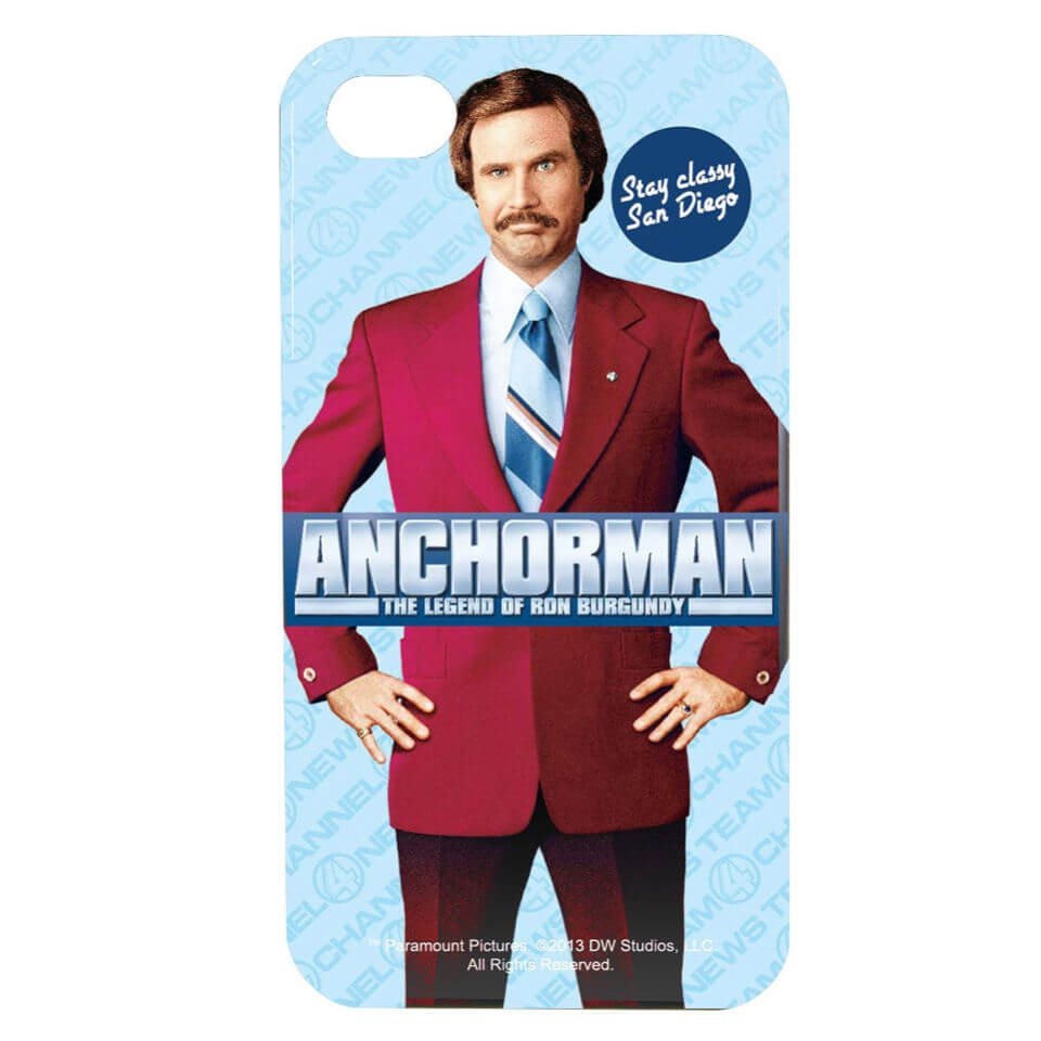 Carcasa móvil "Anchorman Ron Burgundy" para iPhone 4/4S