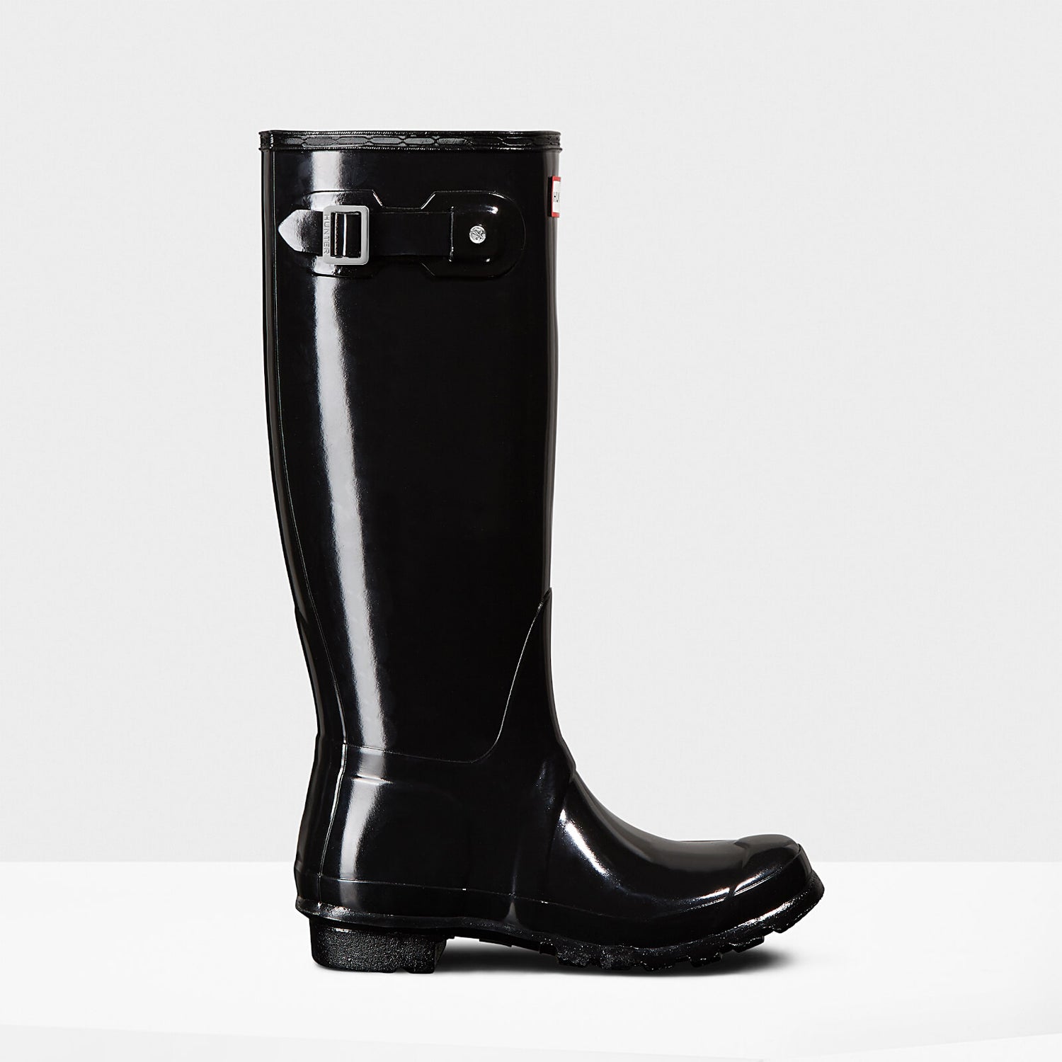 Hunter Women's Original Tall Gloss Wellies - Black | TheHut.com